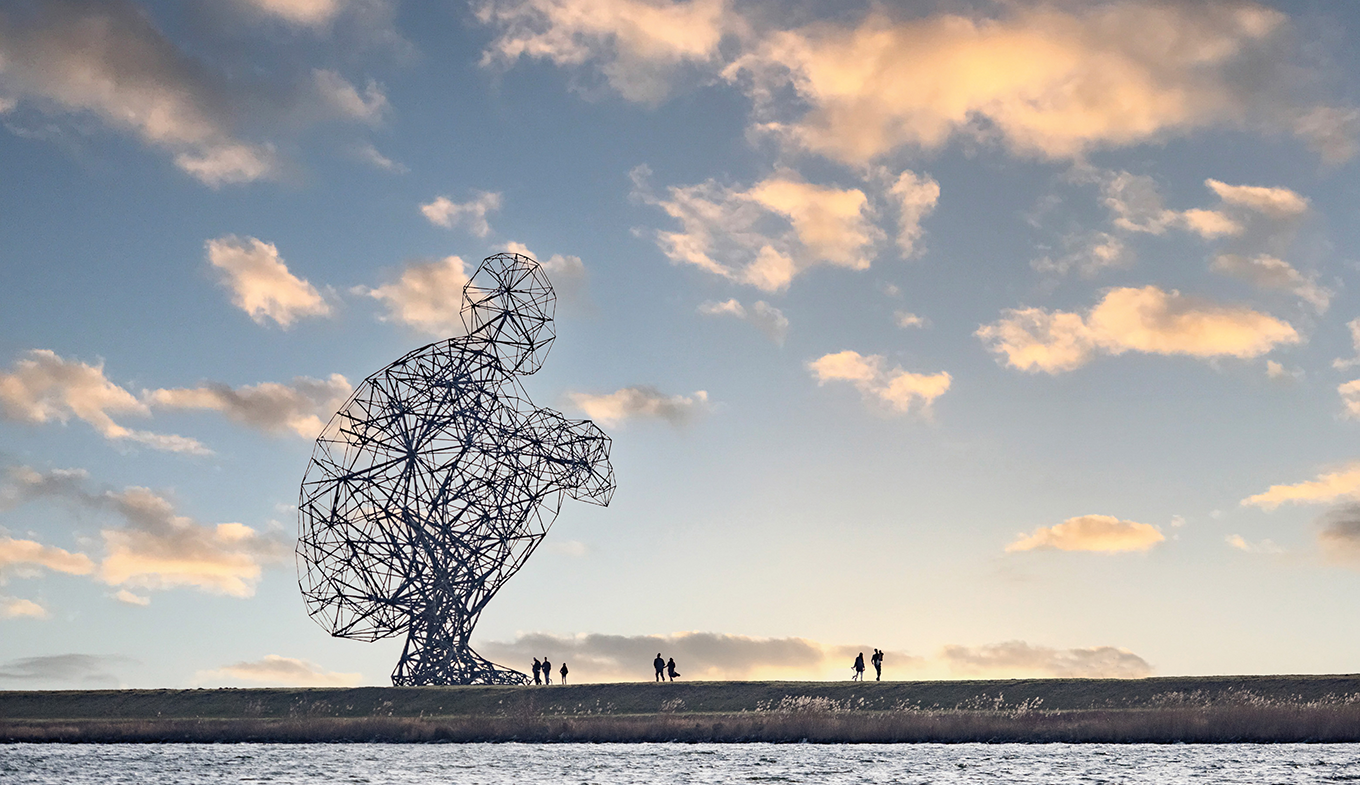 Kunstwerk Exposure door Antony Gormley Kunstwerk Exposure door Antony Gormley