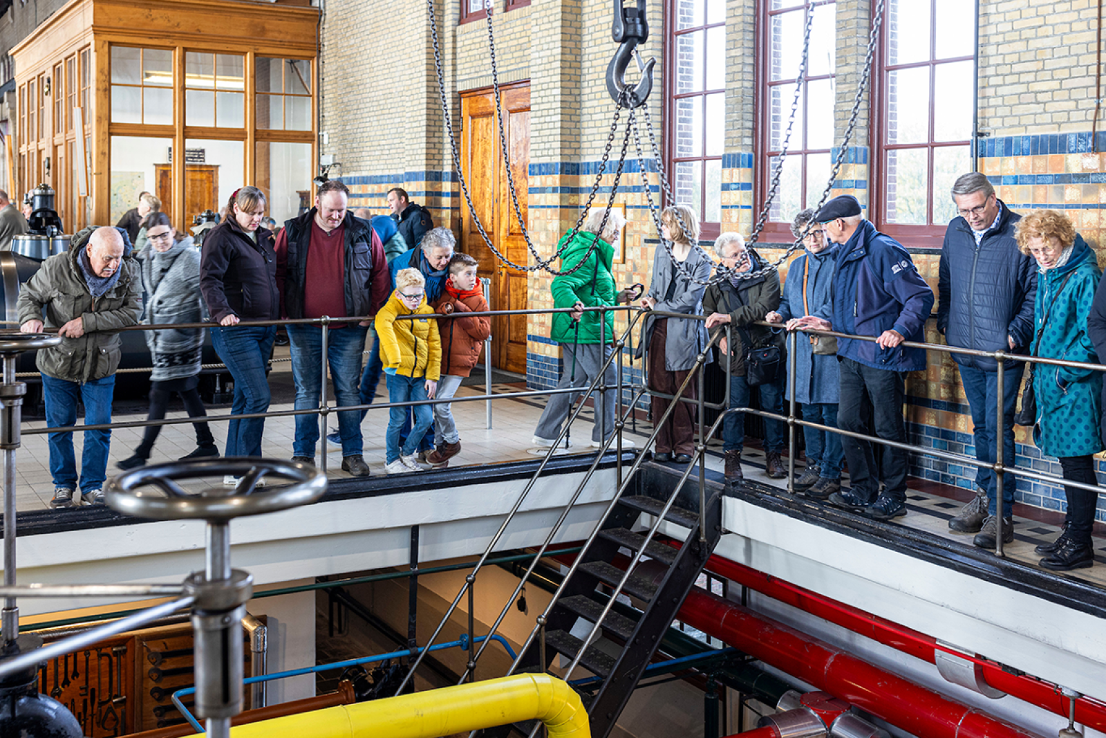 Bezoekers Woudagemaal tijdens Open Museum Maand