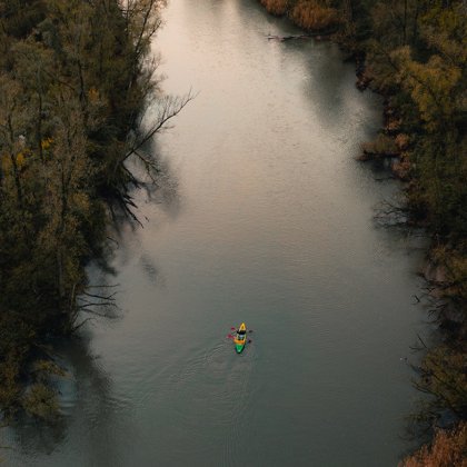 Kayakken in de natuur, Biesbosch Dordrecht