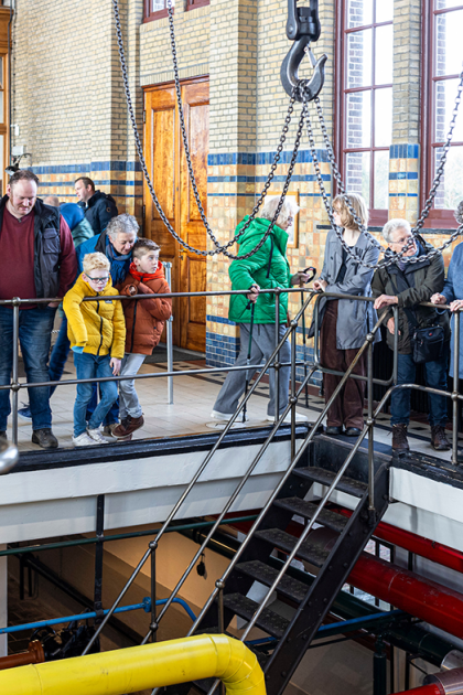 Bezoekers Woudagemaal tijdens Open Museum Maand
