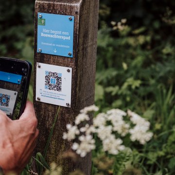 Flevoland Boswachterspad met QR-code